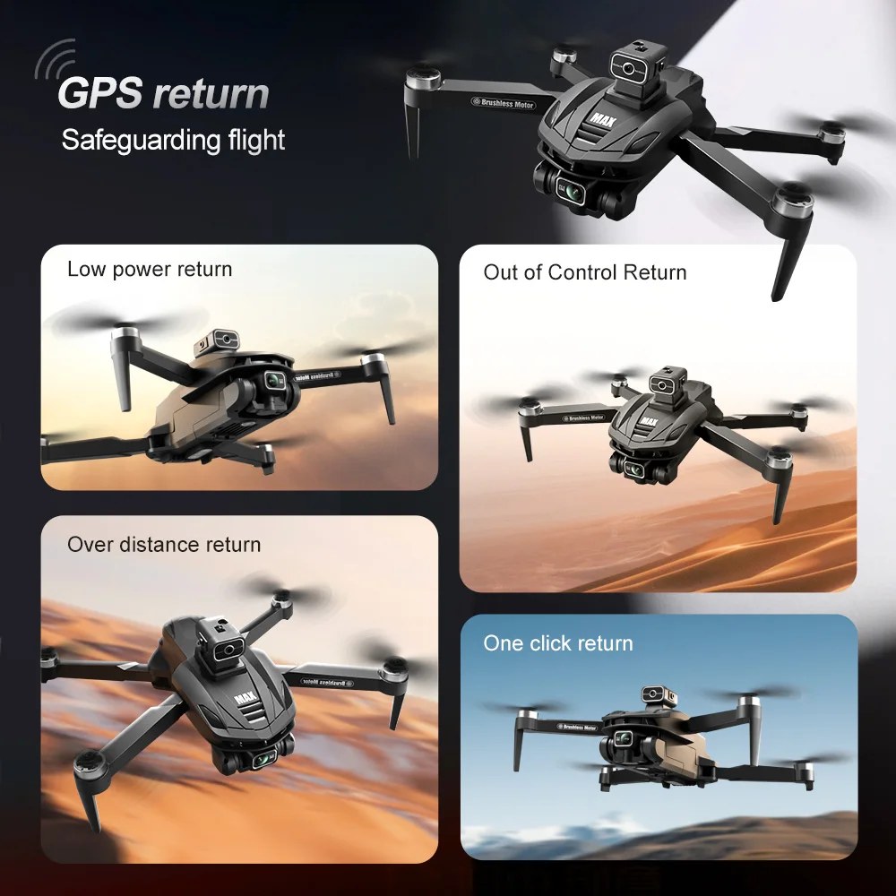 2025 V168 Pro MAX GPS-drone 8K HD-camera 5G WiFi FPV 6