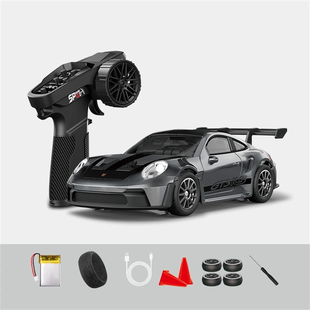 RC Driftauto 1:43 met Gyro - 4WD, LED en Fernbediening 9
