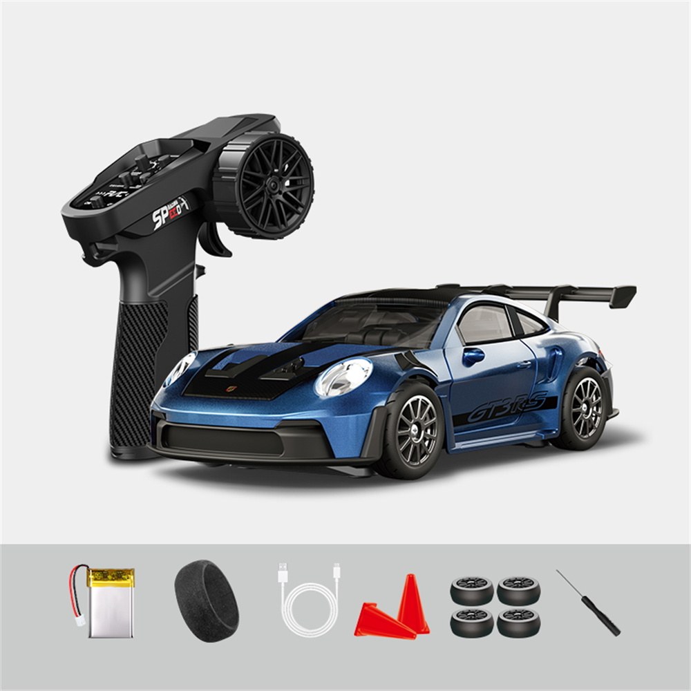 RC Driftauto 1:43 met Gyro - 4WD, LED en Fernbediening 12