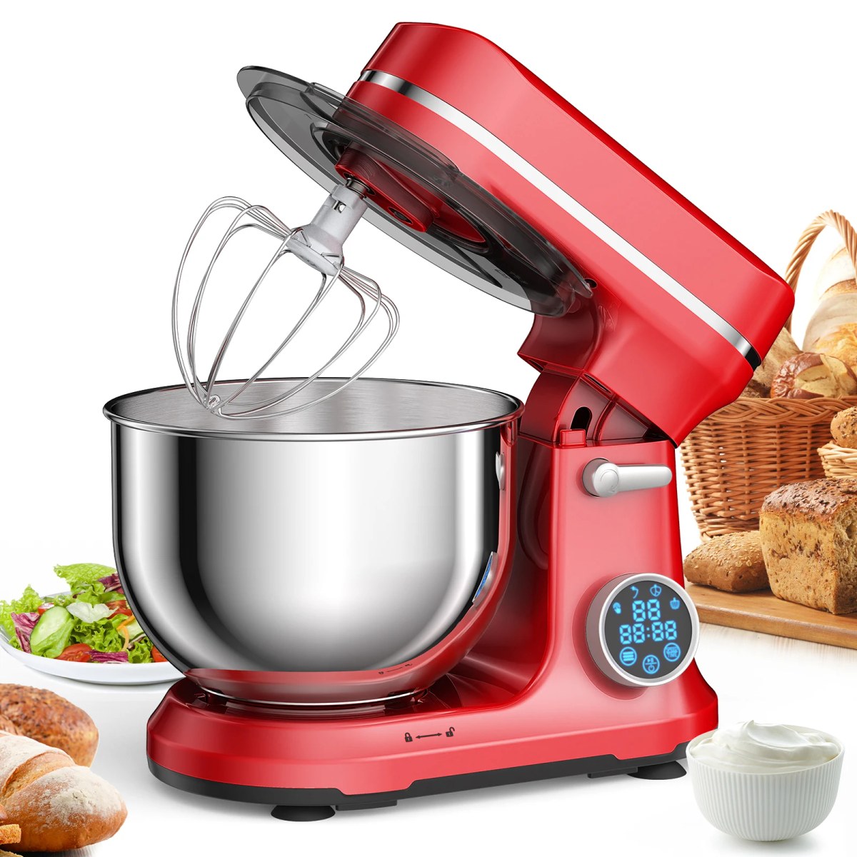 Professionele keukenmixer 1200W met 11 snelheden 8